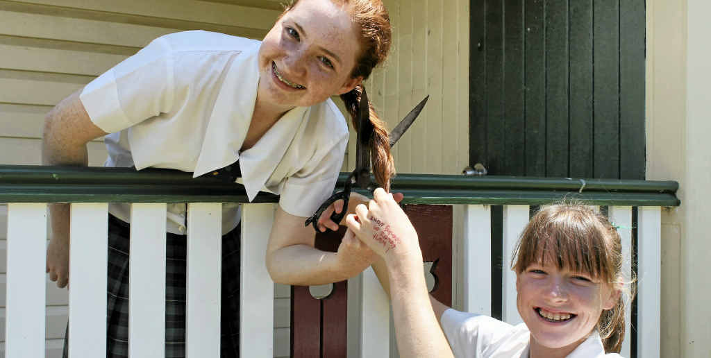 Alison Driver (left) will cut her hair for cancer. Alison Driver (left) will cut her hair for cancer.